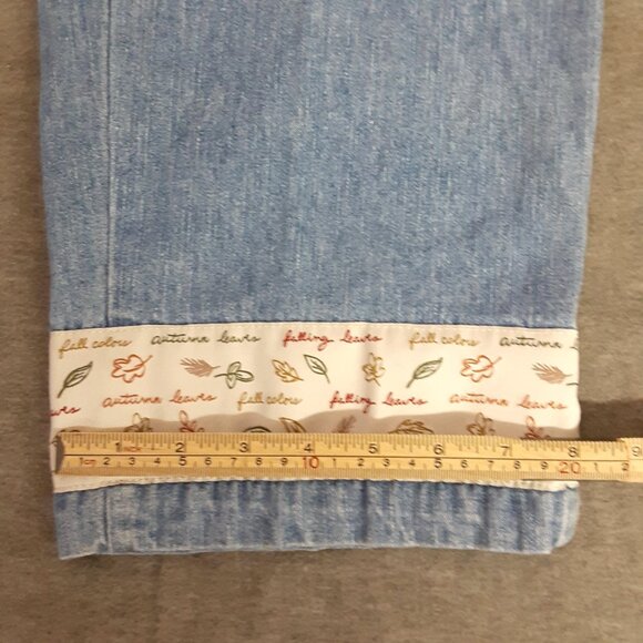 Vintage Christopher & Banks Jean Crop Pants Sz 10 Fall Y2K Pockets Zip/Button - Picture 6 of 13